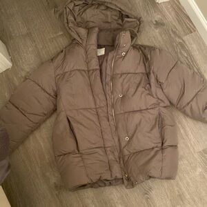 Light green primark puffer coat